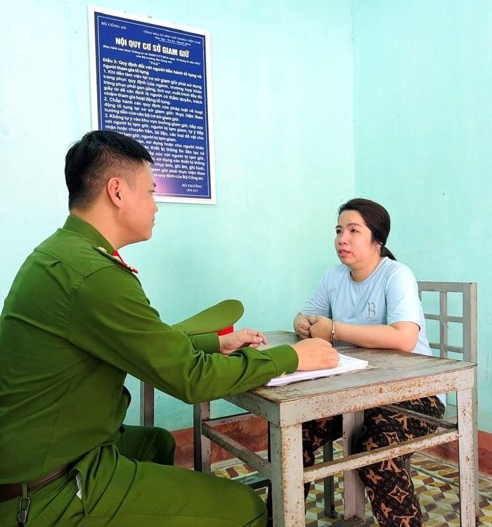 Đối tượng Trần Tiễn Như Nghi. Ảnh: Công an Thanh Hoá