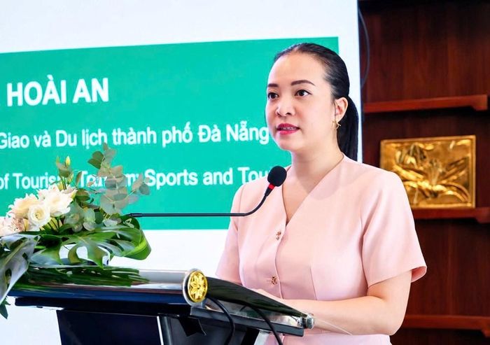 Phó Giám đốc Sở VHTTDL TP. Đà Nẵng Nguyễn Thị Hoài An phát biểu tại buổi lễ
