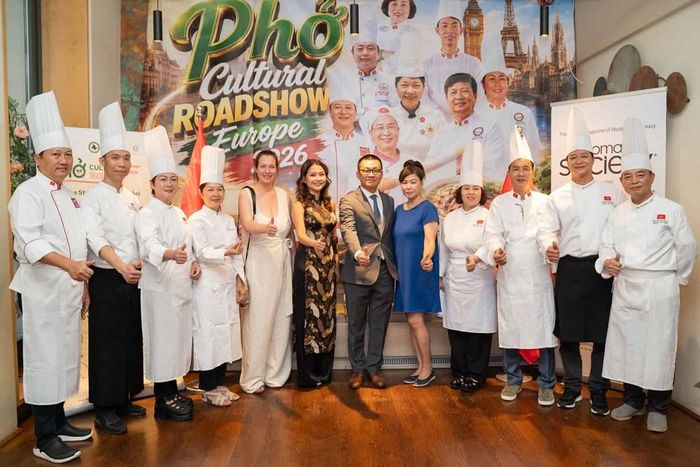 Phở Cultural Roadshow Europe 2026 là một trong những sự kiện quảng bá phở để lại dấu ấn mạnh mẽ. Ảnh: Diplomatic Society
