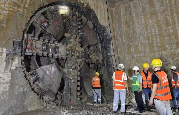Thi công hệ thống Metro tại Hà Nội. (Nguồn ảnh: Ban Quản lý đường sắt đô thị Hà Nội)