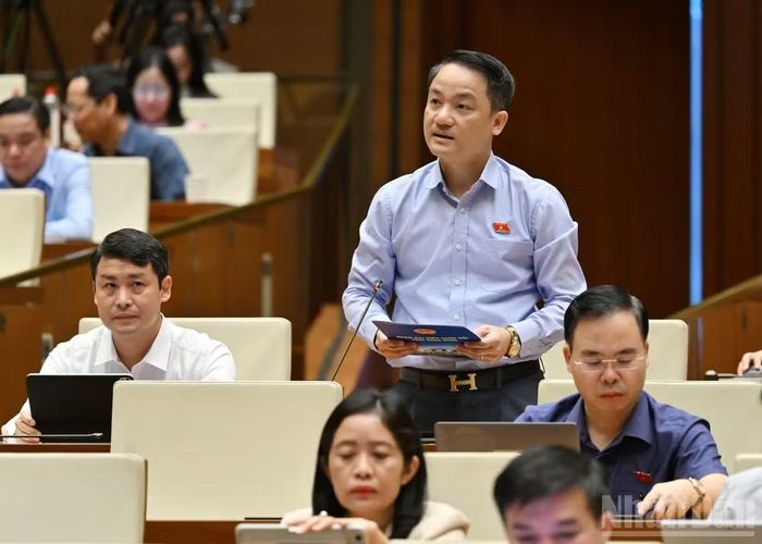 Đại biểu Lê Văn Thế (Đoàn Ninh Bình).