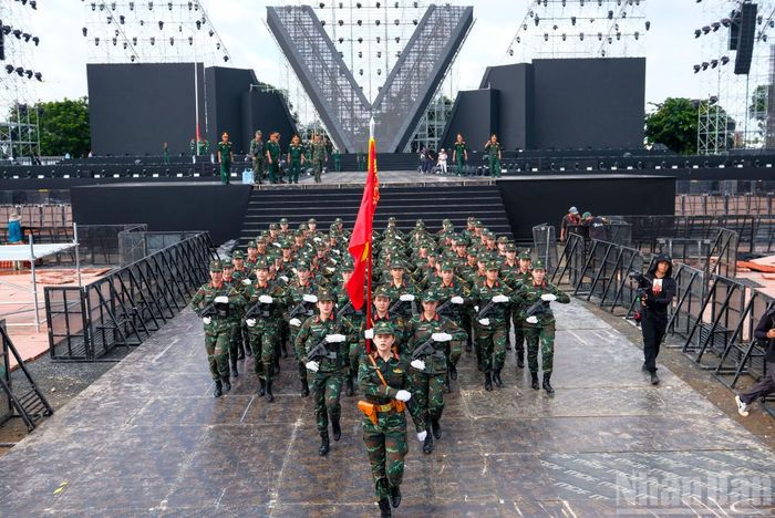 Các khối đã sẵn sàng cho màn xuất hiện tại chương trình “Tổ quốc trong tim”.