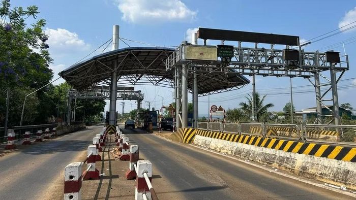 Trạm thu phí BOT Quang Đức tại Km1747 đường Hồ Chí Minh (Quốc lộ 14) đoạn qua phường Cư Bao, tỉnh Đắk Lắk. (Ảnh: CTV)