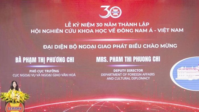 Bà Phạm Thị Phương Chi, Phó Cục trưởng Cục Ngoại vụ và Ngoại giao văn hóa, Bộ Ngoại giao và Văn hóa, Bộ Ngoại giao. (Ảnh: Ban tổ chức)