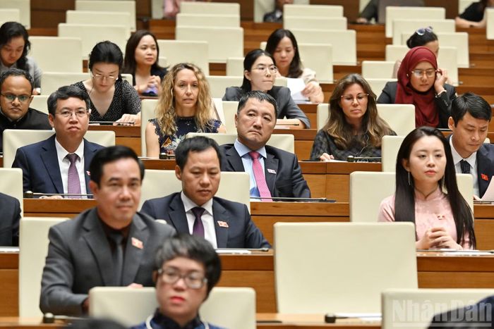 Các đại biểu tham dự buổi lễ.