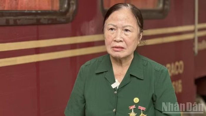 Bà Nguyễn Thị Hồng Chiến, cựu thanh niên xung phong Đại đội 87, Đội 873. (Ảnh: MINH TRANG)