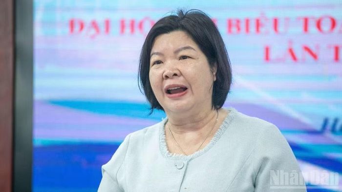 Bà Cao Xuân Thu Vân, Chủ tịch Liên minh Hợp tác xã Việt Nam thông tin về Đại hội đại biểu toàn quốc Liên minh Hợp tác xã Việt Nam lần thứ VII, nhiệm kỳ 2026-2031.