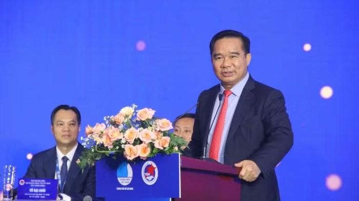 Đồng chí Nguyễn Văn Được, Chủ tịch Ủy ban nhân dân Thành phố Hồ Chí Minh phát biểu tại sự kiện (Ảnh: CAO TÂN)