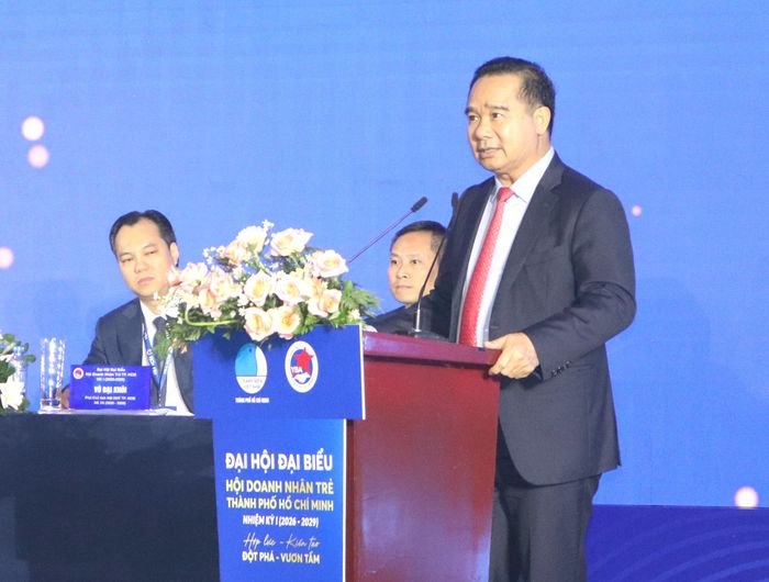 Chủ tịch UBND TPHCM Nguyễn Văn Được phát biểu chỉ đạo đại hội