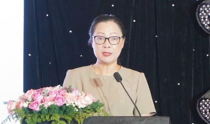 Thứ trưởng Bộ GD&ĐT Nguyễn Thị Quyên Thanh phát biểu tại Hội thảo.