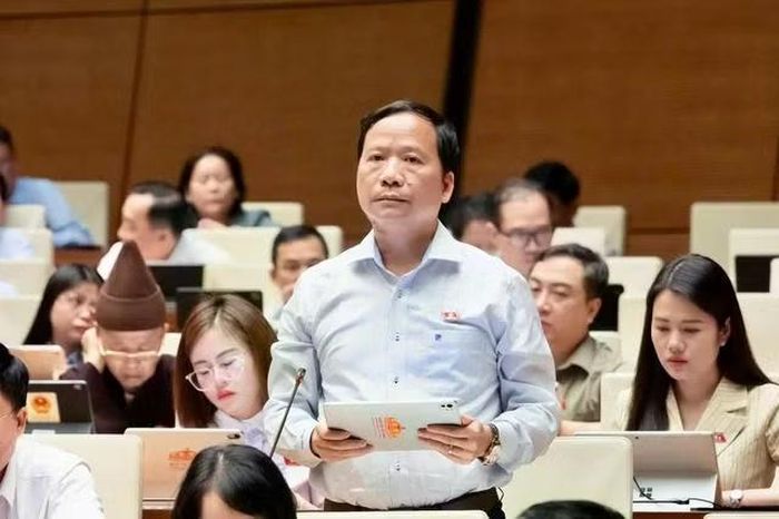 Đại biểu Quốc hội Nguyễn Đặng Ân phát biểu (ảnh QH).