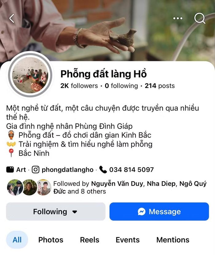 Kênh lan toả hình ảnh phỗng đất trên mạng xã hội do anh Phùng Đình Đạt quản lý