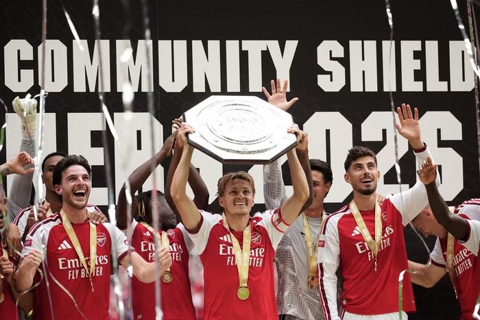Arsenal vừa đánh bại Man City tới 3-0 để giành Community Shield.