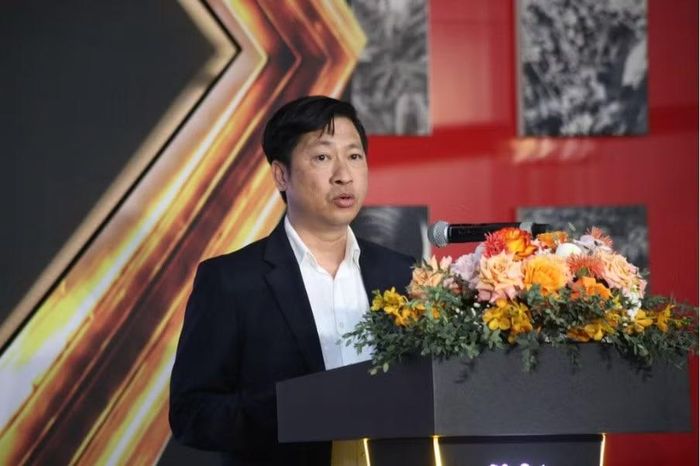 Ông Phạm Việt Phương, Phó Ban phụ trách BQL các KCN và Khu kinh tế TP. Đồng Nai phát biểu tại buổi lễ.
