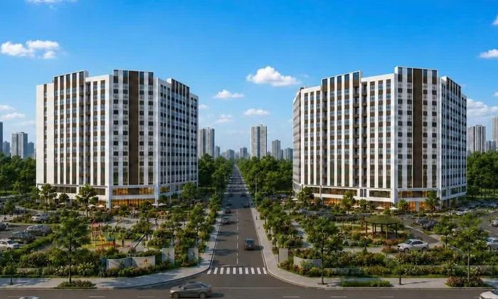 Phối cảnh công trình dự án Chung cư Mê Linh Newcity.