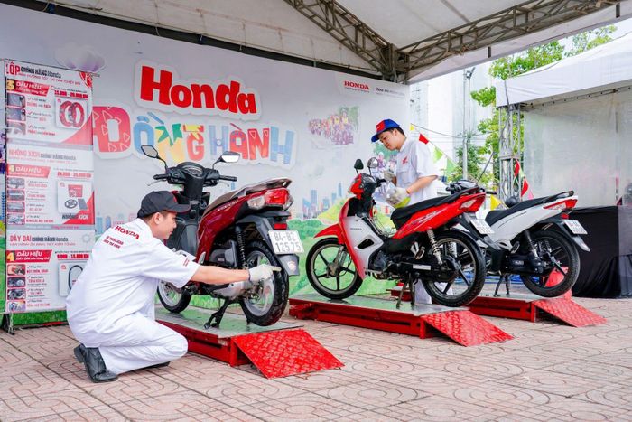 Dịch vụ bảo hành, bảo dưỡng của Honda trải rộng khắp các tỉnh thành, mang lại sự an tâm cho khách hàng. Ảnh: HVN