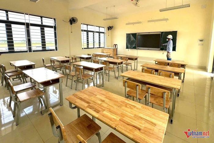  Một phòng học đã được bàn giao. Ảnh: Hải Dương