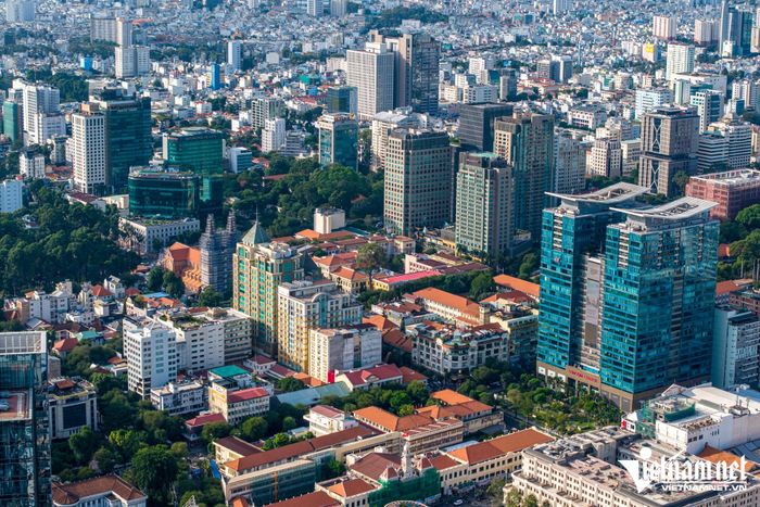 Phường Sài Gòn nhìn từ trên cao. Ảnh: Nguyễn Huế