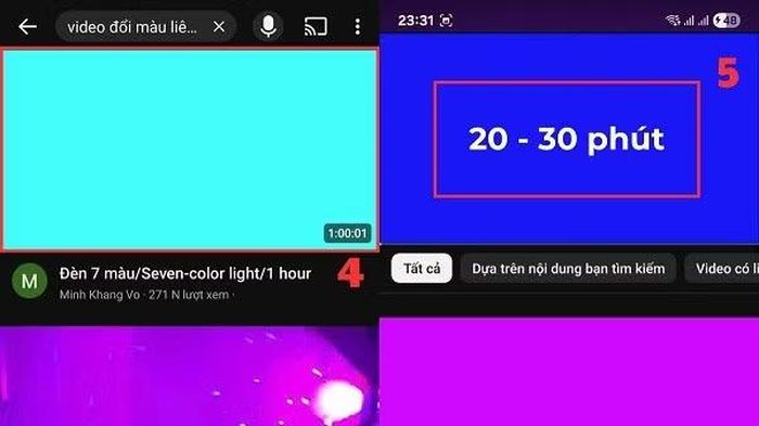 Phát video có dải màu biến đổi liên tục