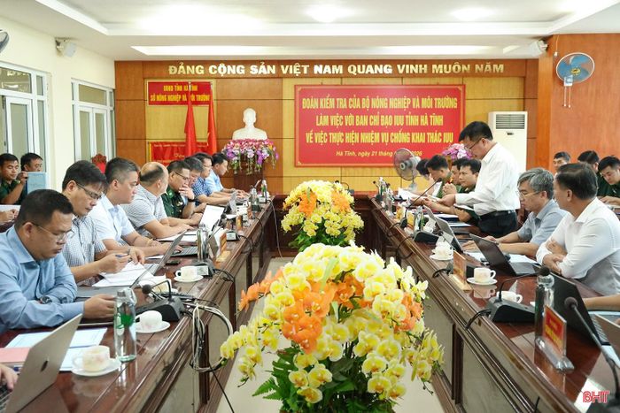 Toàn cảnh buổi làm việc.