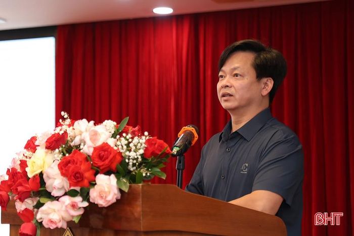 Phó Cục trưởng Cục Kiểm tra văn bản và tổ chức thi hành pháp luật Nguyễn Duy Thắng khai mạc hội thảo.
