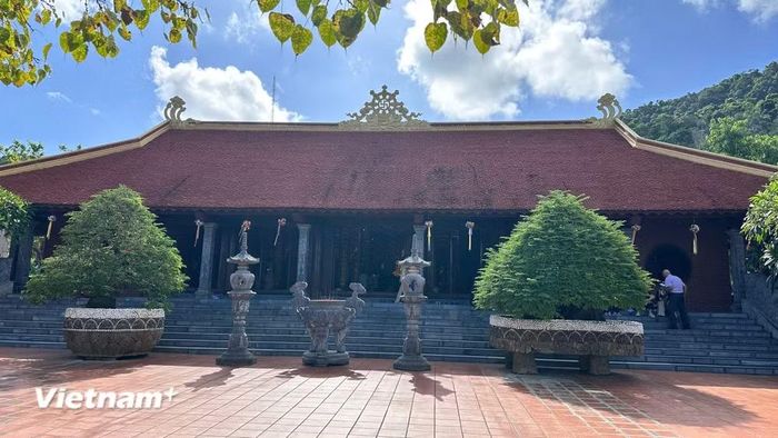 Chùa Hộ Quốc mang đậm tinh thần kiến trúc thời Lý-Trần. (Ảnh: Bích Hằng/Vietnam+)