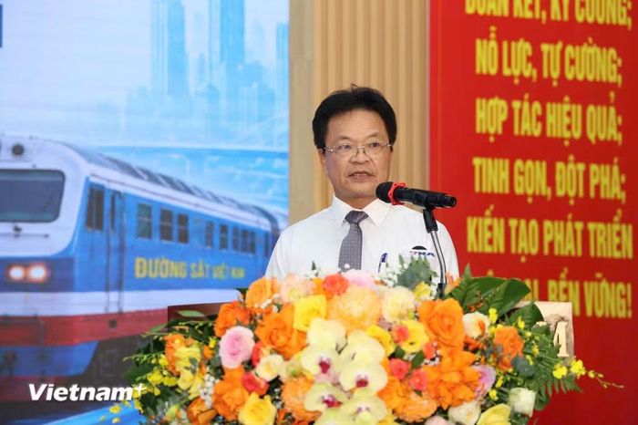 Ông Đặng Sỹ Mạnh, Chủ tịch Hội đồng thành viên Tập đoàn Đường sắt Quốc gia Việt Nam. (Ảnh: Việt Hùng/Vietnam+)