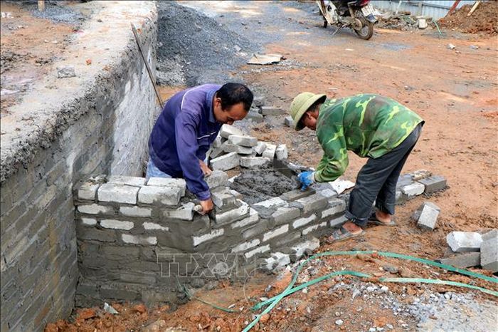 Các hạng mục, công trình phụ trợ đang được gấp rút thi công.