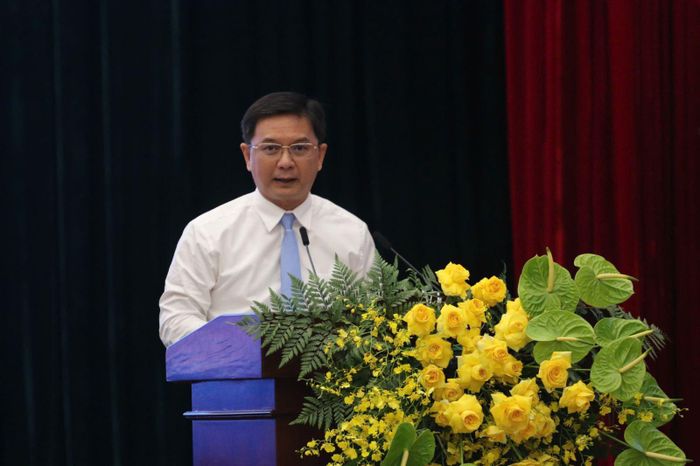 Ông Nguyễn Mạnh Cường, Phó Chủ tịch UBND TP Hồ Chí Minh phát biểu tại Hội nghị.