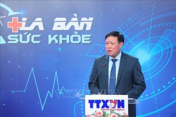 Thứ trưởng Bộ Y tế Đỗ Xuân Tuyên phát biểu. Ảnh: MInh Quyết/TTXVN