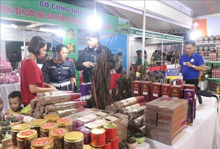 Rất đông người tham quan, mua sắm tại Hội chợ.