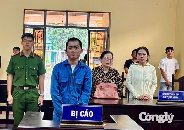 Bị cáo Quân tại phiên tòa.