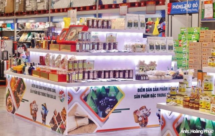Khoảng hơn 100 sản phẩm OCOP đạt từ 3-4 sao cùng nhiều sản phẩm công nghiệp nông thôn tiêu biểu được giới thiệu đến người tiêu dùng.