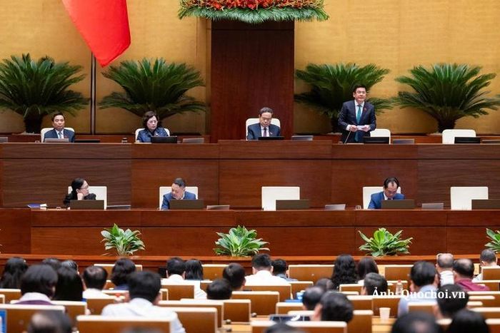 Phó Chủ tịch Quốc hội Nguyễn Hồng Diên phát biểu kết luận nội dung thảo luận.