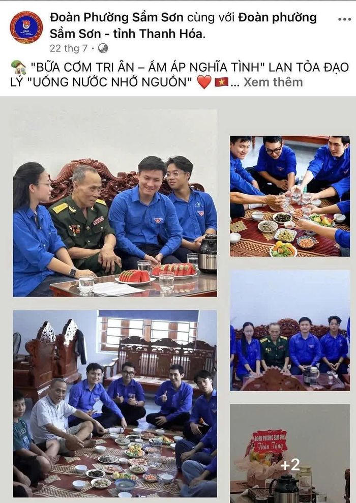 Fanpage “Đoàn phường Sầm Sơn” lan tỏa những thông tin tích cực về hoạt động kỷ niệm ngày thương binh - liệt sĩ thu hút sự theo dõi, chia sẻ của đông đảo đoàn viên thanh niên và người dân.