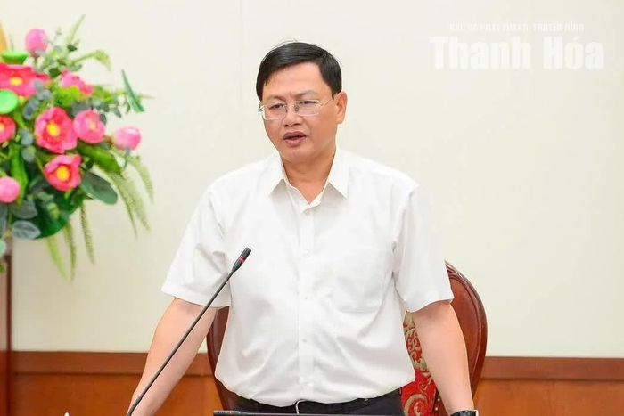 Phó Chủ tịch Thường trực UBND tỉnh Mai Xuân Liêm phát biểu kết luận hội nghị. Ảnh: Hoàng Đông