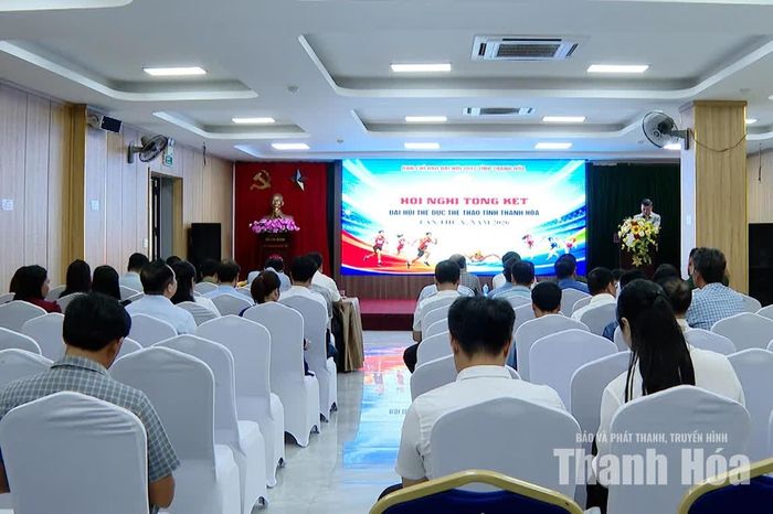 Toàn cảnh hội nghị tổng kết Đại hội TDTT tỉnh Thanh Hóa lần thứ X, năm 2026.