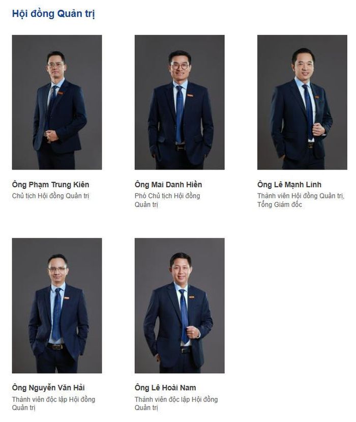 Hội đồng quản trị EVF tính đến trước thời điểm ĐHĐCĐ bất thường 2026 diễn ra. Ảnh: EVF