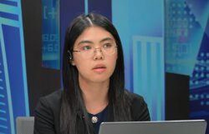 Bà Lương Bội San, Phụ trách Research nhóm Ngân hàng, CTCP Xếp hạng tín nhiệm S&I (S&I Ratings) chia sẻ tại talk show. Ảnh: BTC.