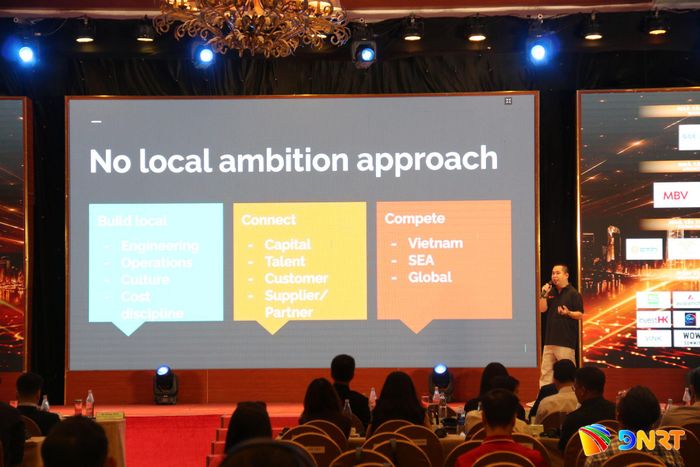 Đại diện Dat Bike nhìn nhận Đà Nẵng là nơi lý tưởng để startup bắt đầu xây dựng doanh nghiệp. Ảnh: VIỆT ÂN