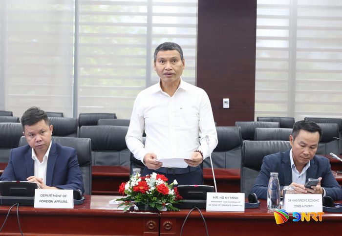 Phó Chủ tịch Thường trực UBND thành phố Hồ Kỳ Minh phát biểu tại buổi làm việc. Ảnh: NGỌC HÀ