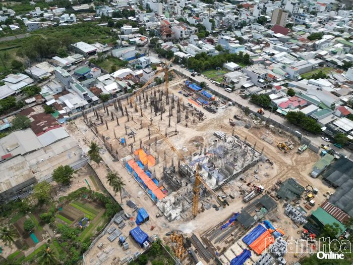 Dự án Nhà ở xã hội Vĩnh Hải đang được triển khai thi công.