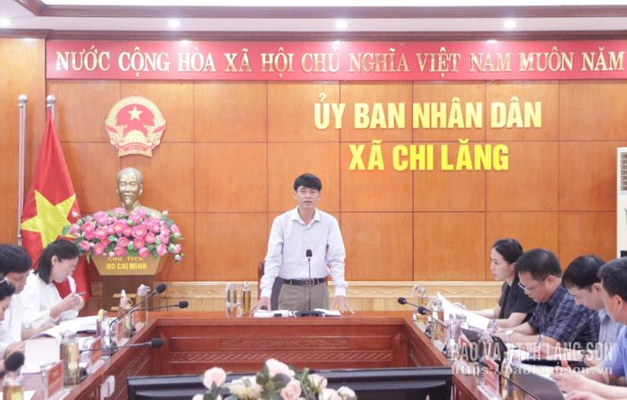 Đại diện Sở Nông nghiệp và Môi trường phát biểu tại buổi kiểm tra