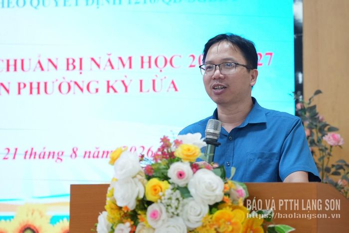 Trưởng Phòng Giáo dục Trung học (Sở GD&ĐT) báo cáo kết quả kiểm tra