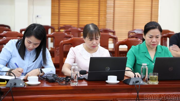 Đại biểu dự buổi làm việc.