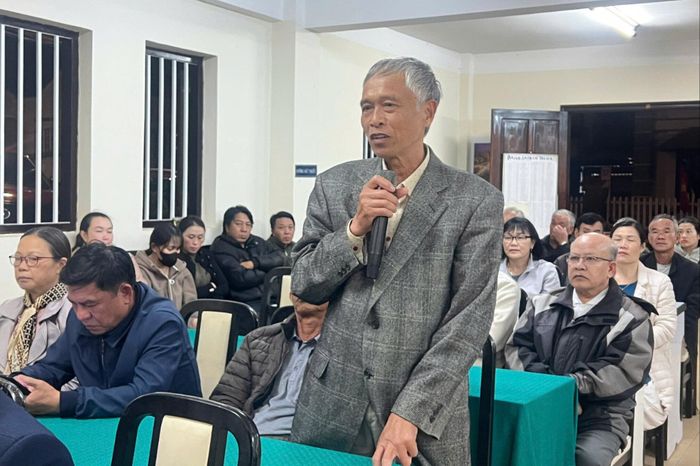 Người dân Tổ An Sơn 1 dự hội nghị các đại biểu ứng cử ĐBQH khóa XVI và HĐND nhiệm kỳ 2026 - 2031 tiếp xúc cử tri