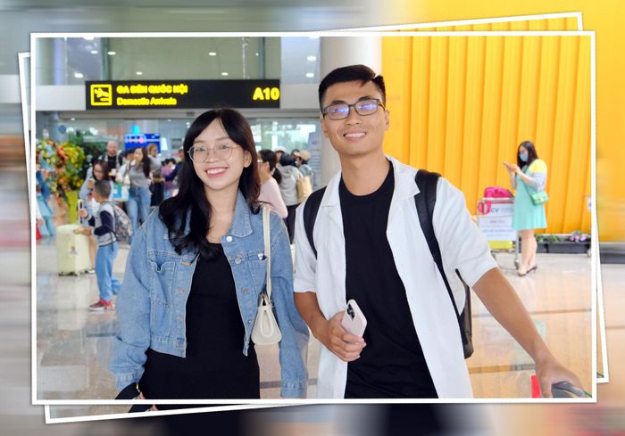 Bạn Nguyễn Tùng Lâm và Trần Anh Thư đến từ TP Hồ Chí Minh phấn khởi sau hơn 3 năm trở lại xứ sở ngàn hoa với sự đón tiếp nồng hậu, nhiệt tình của lãnh đạo địa phương