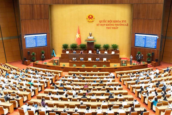Toàn cảnh Hội trường Diên Hồng sáng 21/8