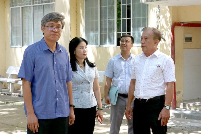 Phó Chủ tịch UBND tỉnh Nguyễn Minh kiểm tra thực tế tại Trường THCS Võ Thị Sáu