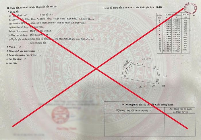 Giấy chứng nhận quyền sử dụng đất đối tượng làm giả